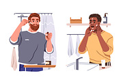 Men beauty & skin care routine set, a Person Illustration by Good Studio (Thumbnail 3 of 4)