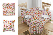 Retro Floral Patterns Collection, a Pattern Graphic by Viaireshop (Thumbnail 2 of 5)