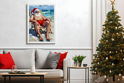 Beach Santa Claus at the Beach Art, a Holiday Photo by PrintablesByFranklyn (Thumbnail 3 of 6)