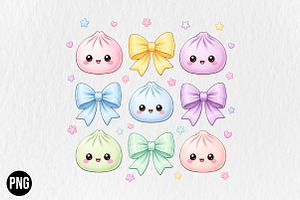 Preppy Dumpling Coquette PNG, a Seasonal Illustration by CraftArtStudio