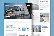 Real Estate Landing Page, a Landing Page Template by CreativeShaper (Thumbnail 1 of 6)