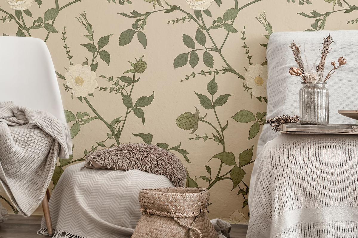 Bramble Bloom Seamless Pattern, a Pattern Graphic by MouseGrey (Photo 8 of 17)