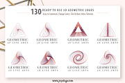 Geometric Logo Generator 3D Line Art, a Branding & Logo Template by joyologo (Thumbnail 12 of 24)