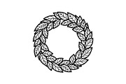 Leaf Laurel Wreath Frame Bundle, an Illustration by Gaye Art (Thumbnail 42 of 51)