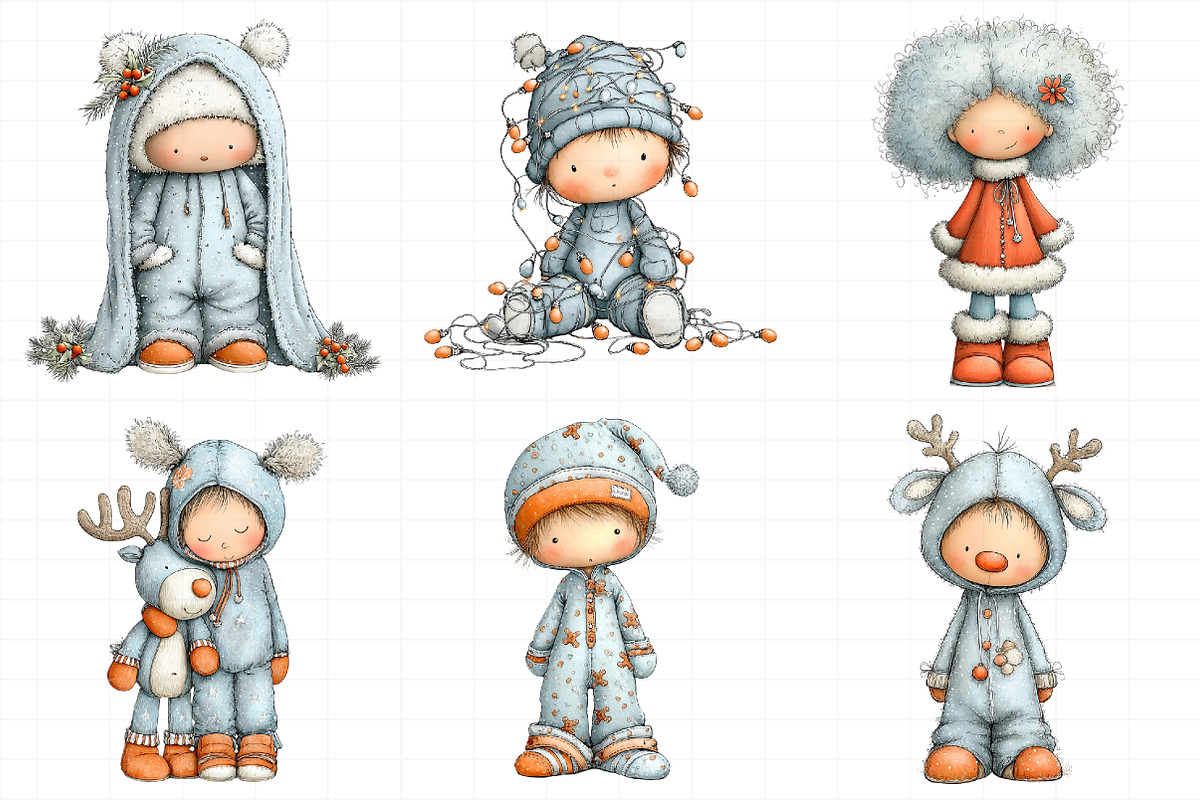 Christmas Baby Clipart, an Illustration by Daily.Designs (Photo 3 of 5)