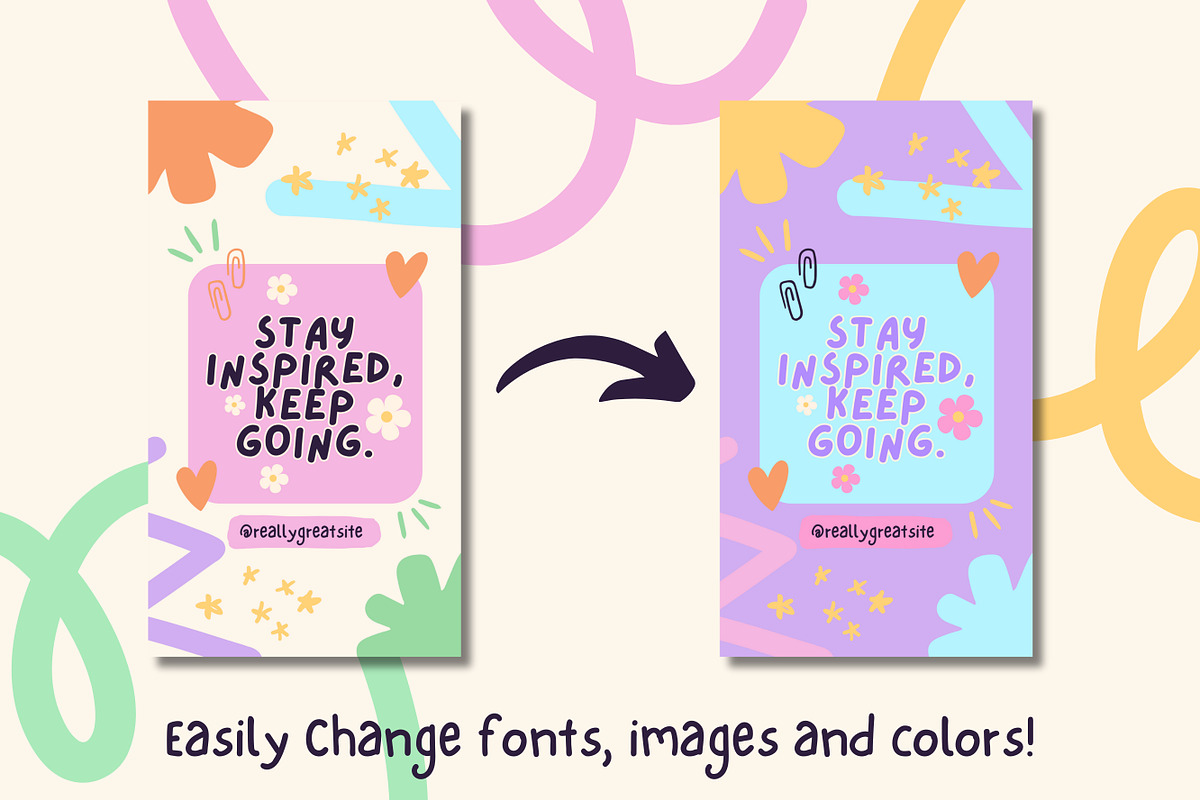 150 Pastel IG Story Canva Template, a Templates & Theme by TemplateCastleStore (Photo 7 of 10)