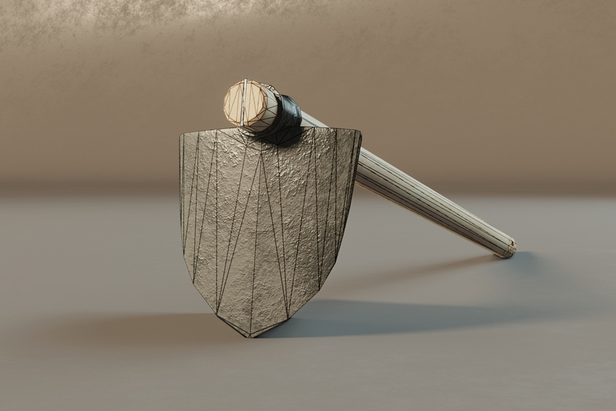 Hoe new, an Object 3D Model by mockupzz (Photo 7 of 7)