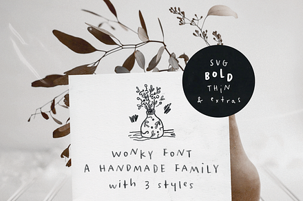 Wonky SVG Font And Extras