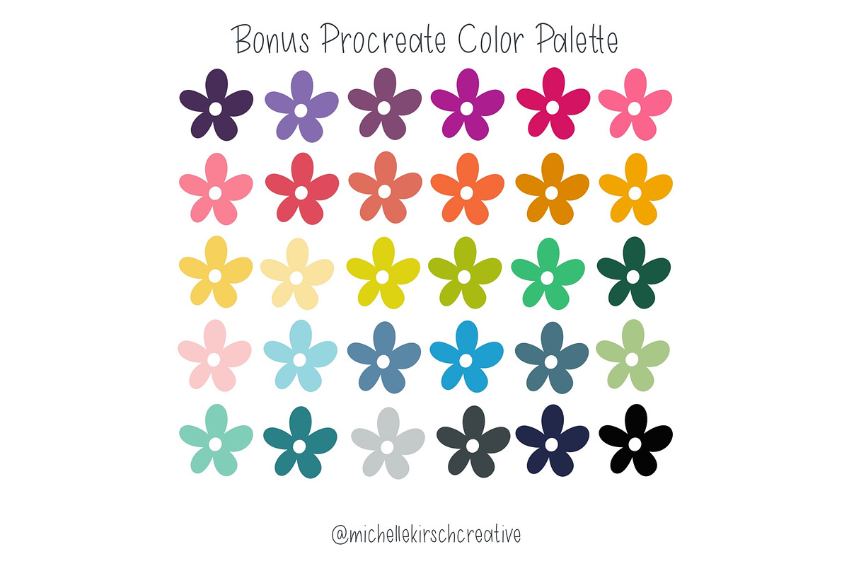 DOODLE BUNDLE - Procreate Stamps, a Brush Add-On by Michelle Kirsch Creative (Photo 4 of 32)