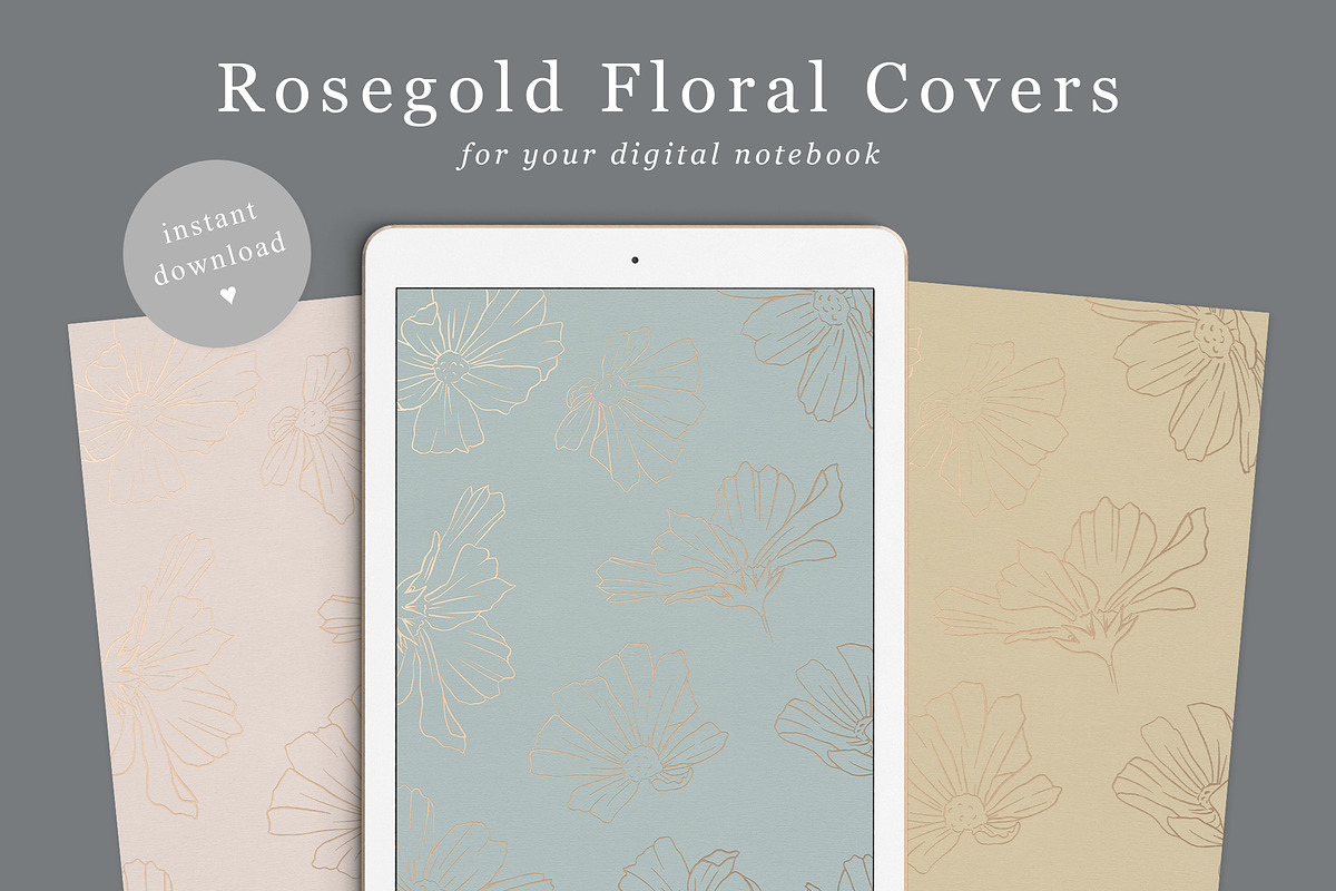 Goodnotes Covers Flowers, a Stationery Template by By Lef Planning (Photo 1 of 3)