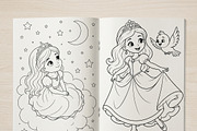 Magical Princess Coloring Book Vol40, a Person Illustration by ikarifq shop (Thumbnail 5 of 7)