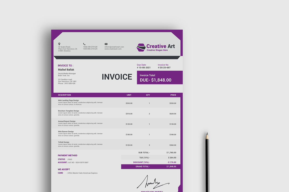 Style Invoice Template