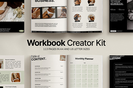 ADE / Workbook Creator Kit, a Magazine Template by Wildnun Studio