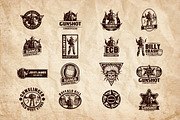 Django Wild West ( Western Badges ), an Object Graphic by TSV Creative (Thumbnail 3 of 5)