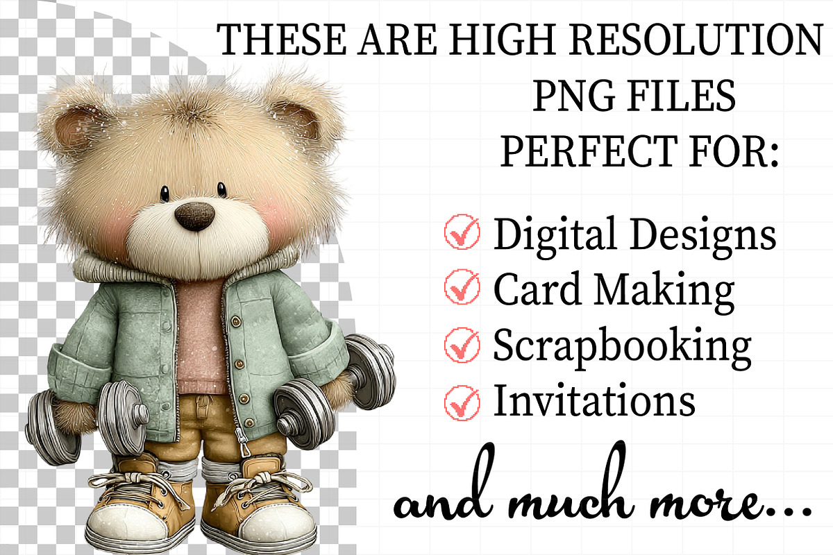 Teddy Bear Sports Clipart, an Illustration by Daily.Designs (Photo 2 of 7)