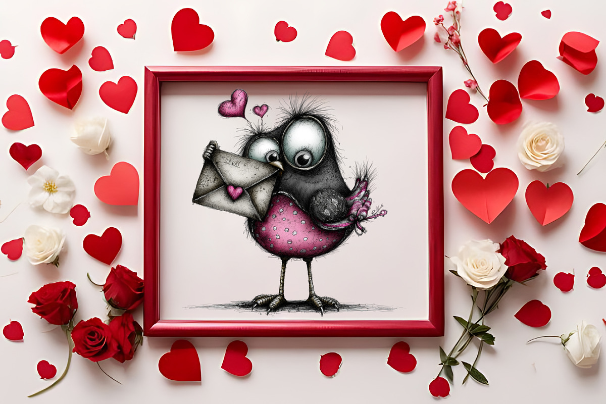 Cute Watercolor Valentines Clipart B, an Illustration by RobertsArt (Photo 7 of 7)