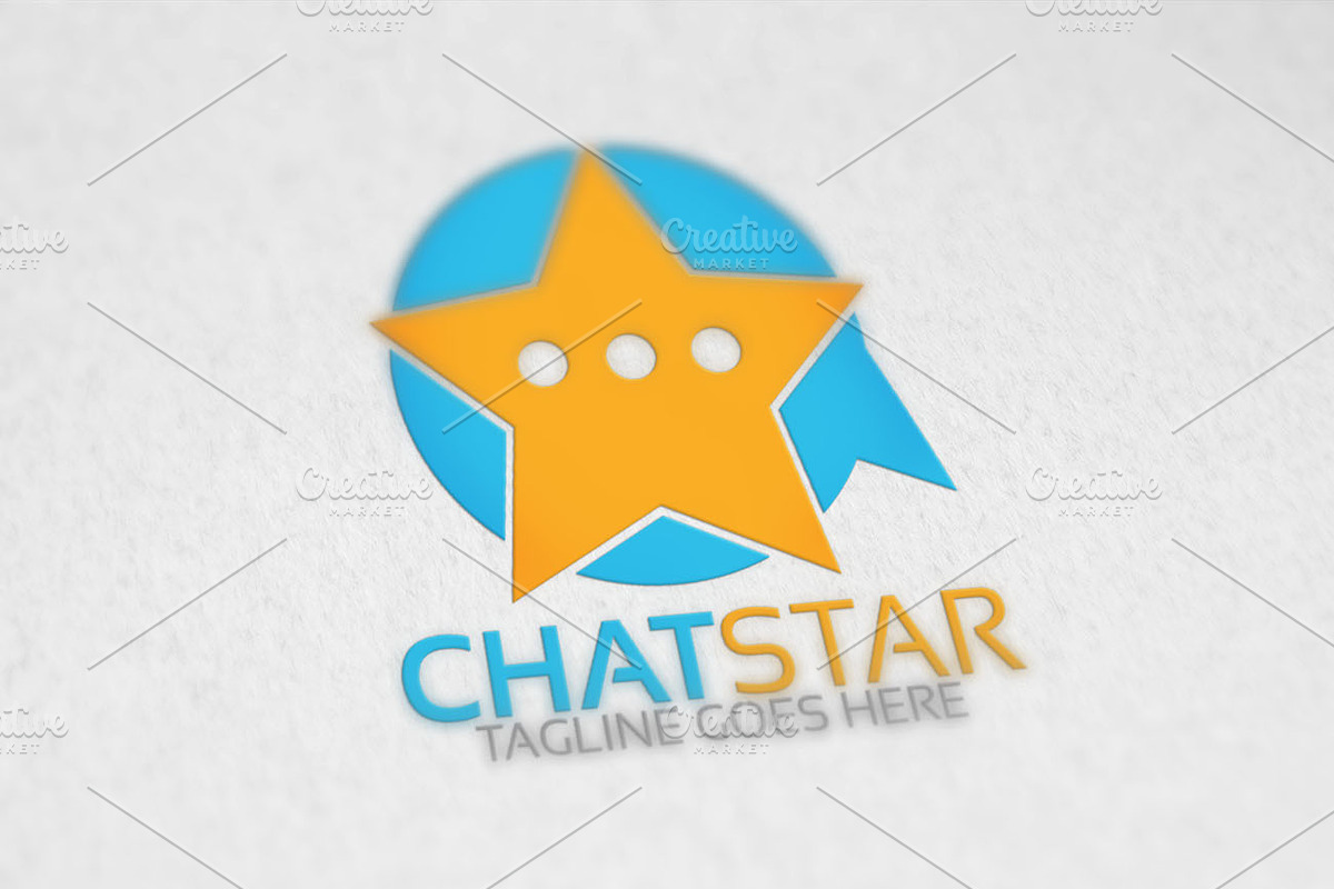 Star Chat Logo, a Branding & Logo Template by Josuf Media