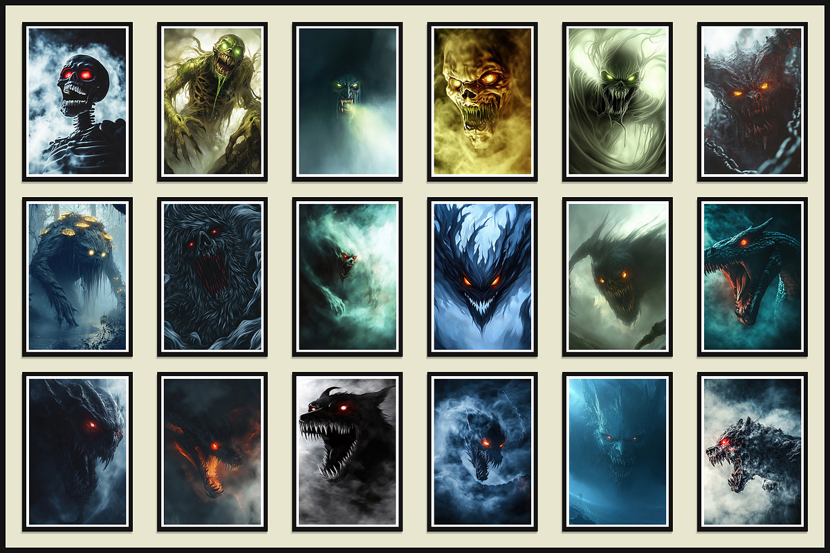 Infernal Visions | Horror Bundle, a Poster Template by Amit Debnath (Photo 3 of 5)
