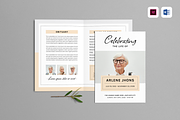 Funeral Program, an Invitation Template by Leaflove (Thumbnail 1 of 5)