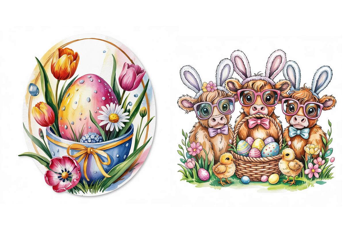 Prompt for Easter Day Clipart, a Graphic by Milano Creative (Photo 4 of 4)