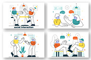 10 Social Interaction Illustration, a Person Illustration by denayunebgt (Thumbnail 2 of 4)
