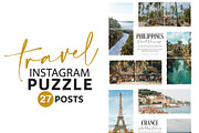 Travel Instagram Puzzle, a Social Media Template by illycreative (Thumbnail 1 of 8)