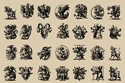 Middle Ages Medieval illustrations, a Decorative Illustration by Nocturnal Wolf (Thumbnail 12 of 17)