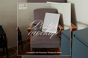 White Art frame interior mockup, a Merchandise Mockup by MCKP*ME (Thumbnail 3 of 3)