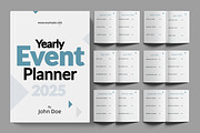 Yearly Event Planner 2025, a Stationery Template by ContestDesign (Thumbnail 1 of 3)