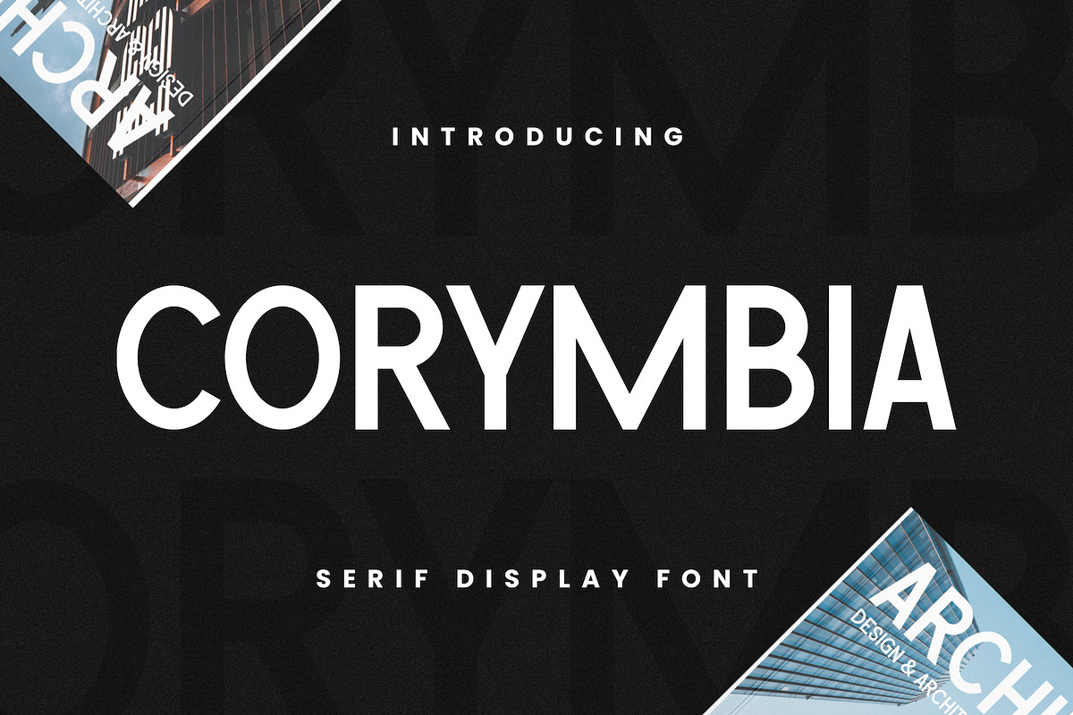 Corymbia - Serif Font, a Serif Font by Imoodev (Photo 1 of 5)