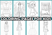 Fashion Design Kids Coloring Pages, an Animal Illustration by martinblan (Thumbnail 3 of 4)