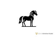 Minimal Horse Silhouette Logo, a Branding & Logo Template by Vectorium Studio (Thumbnail 1 of 3)