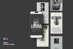 Online Course Creator Template, a Social Media Template by Creatiya Type