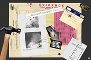 Criminal Bureau Collage Kit, an Object Graphic by Freezerondigital (Thumbnail 6 of 18)