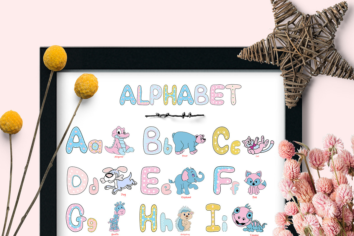 Kids Patterns & Alphabets - Animal, a Pattern Graphic by Pixavics (Photo 2 of 11)