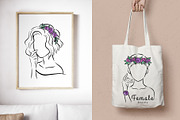 Female Beauty:Line Art Illustrations, a Person Illustration by Greywitch_Lola (Thumbnail 2 of 11)