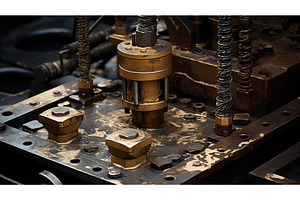drilling traveling block oil ai, an Industrial Photo by pikepicture
