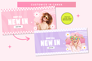Pink Retro Shopify Website Banners, a Shopify Template by Template Twist Shop (Thumbnail 5 of 5)
