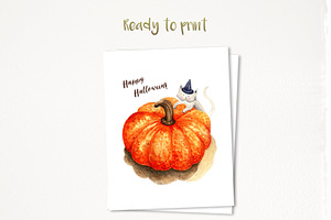 Watercolor Illustration Halloween