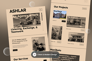 Ashlar Landing Page Template