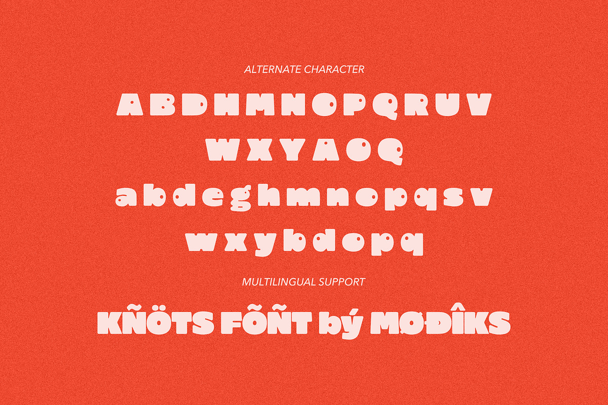 Knots Strong Bold Sans, a Sans Serif Font by Modikstype (Photo 9 of 9)