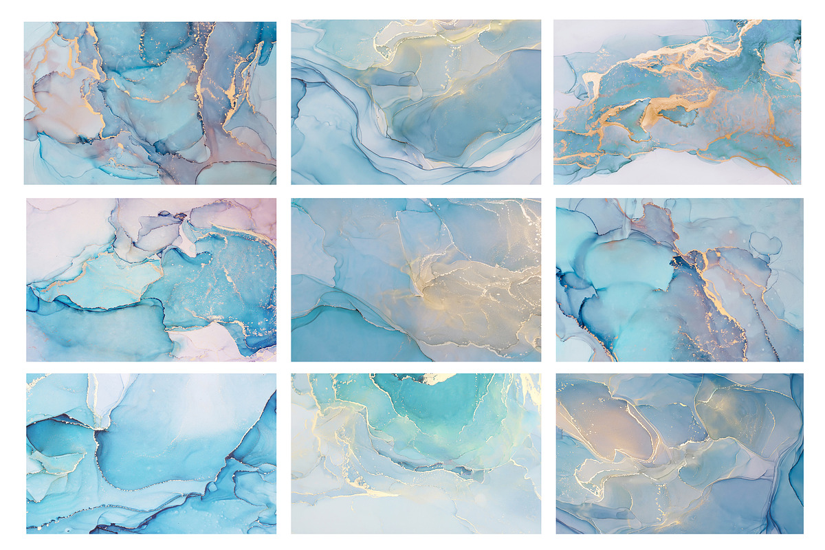 Colorful alcohol ink textures, a Texture Graphic by Anntuan (Photo 6 of 31)