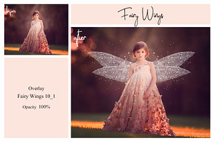 40 Fairy Wings PS Overlays