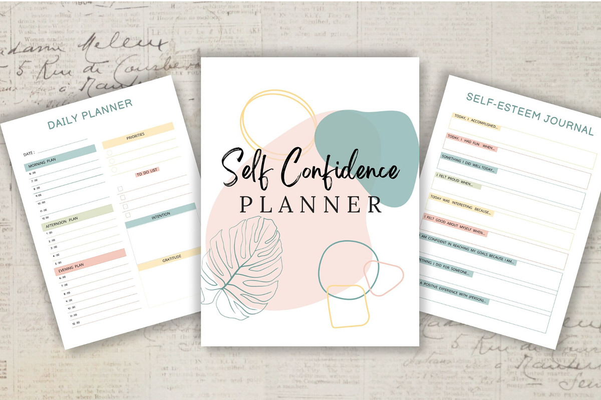 Printable Self Confidence Planner, a Stationery Template by Design House (Photo 3 of 9)