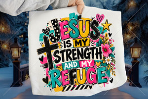 Christian Jesus PNG, Colorful Faith, a Seasonal Illustration by Canvas Craft