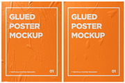 Glued Paper Poster Mockup Pack, an Advertising Mockup by DreamVisuals (Thumbnail 4 of 11)