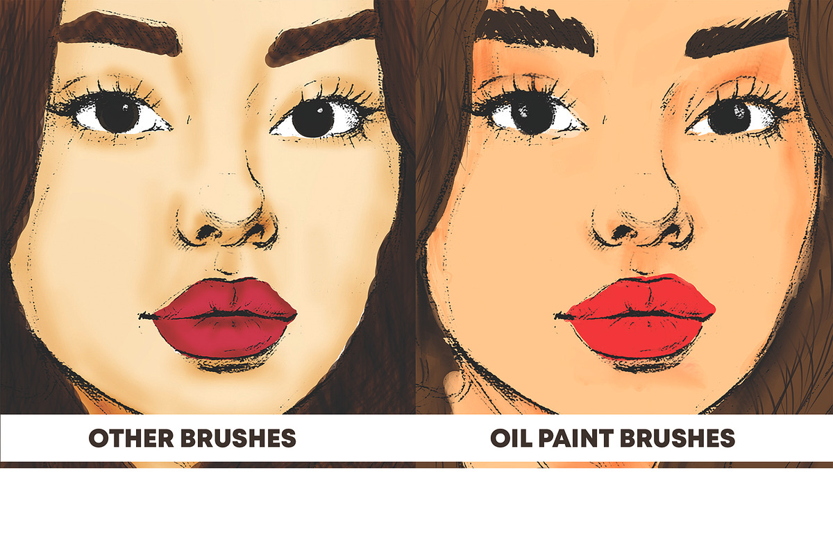 Premium Oil Brush In Photoshop Pack, a Brush Add-On by Design Unique (Photo 5 of 7)