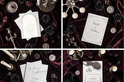 Gothic Wedding Invitation Mockup, an Invitation Template by StormDigitalArt (Thumbnail 2 of 2)