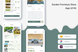 Garden Furniture Store App UI Kit, an App Template by Betush