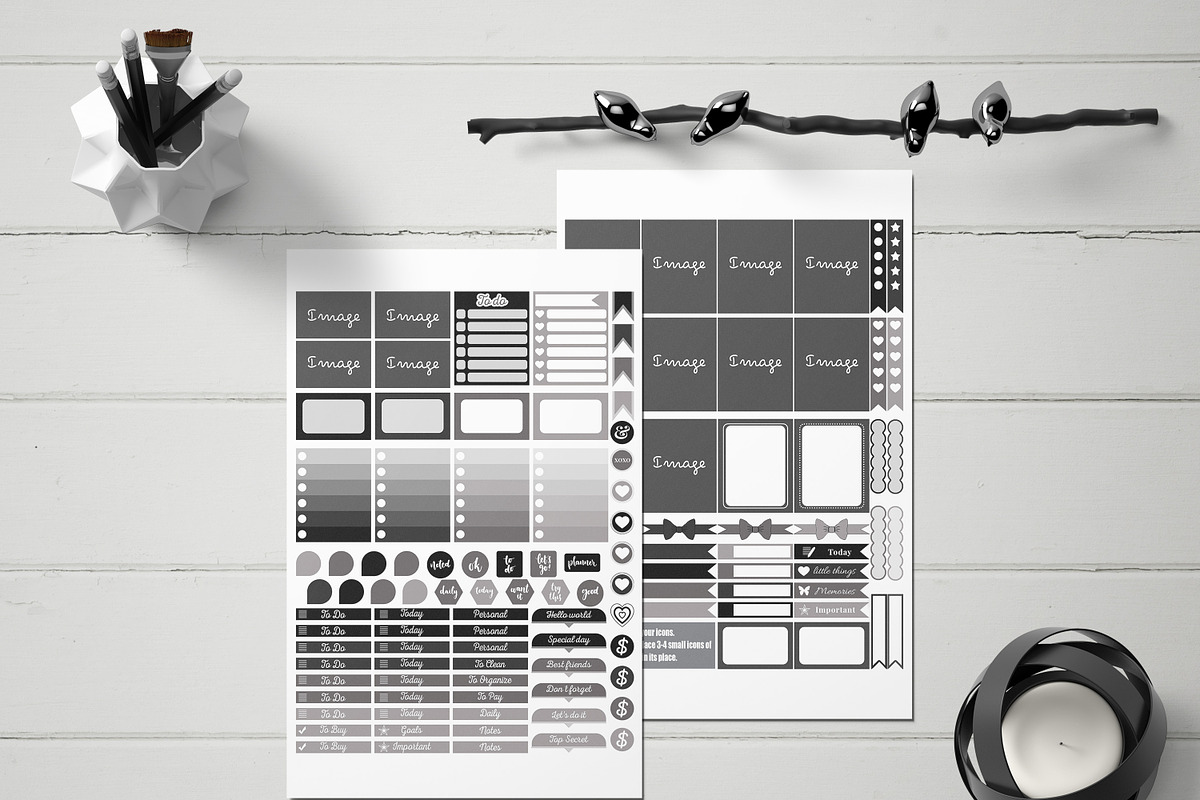Planner Sticker Template ECLP, a Design Template by DigitalDesignAI (Photo 2 of 7)